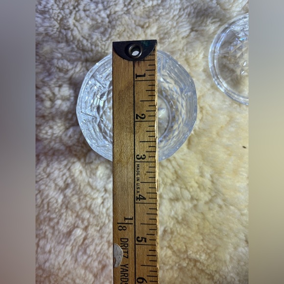 Vintage Pressed Cut Glass Sugar Bowl/Candy Dish w/ Lid Starburst Diamond Fan - Picture 3 of 6